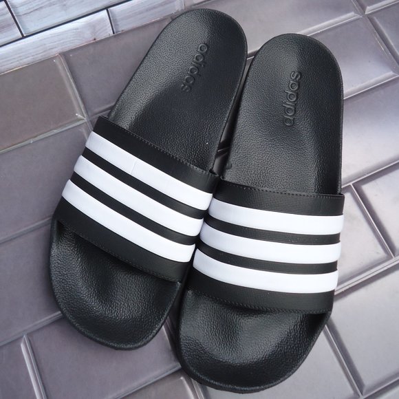 SIZE 12. ADIDAS Men\'s Adilette Cloudfoam Slides - Athletic Sandals. main image 6